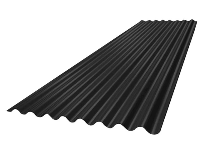 Chapa Sinusoidal C.25 Prepintada Negra x 3.00 m