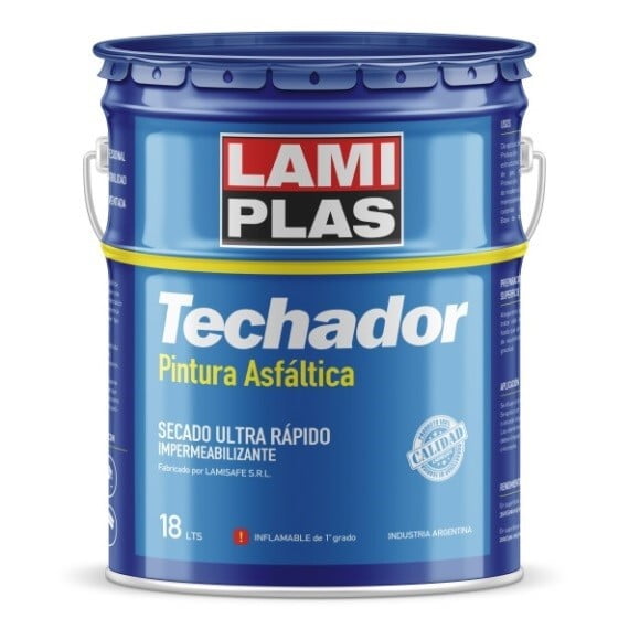 [PINLAMASFA18] Pintura Asfáltica TECHADOR x 18L